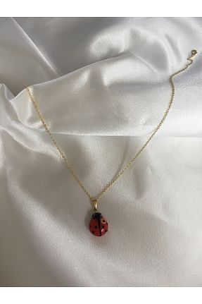 گردنبند جواهر قرمز زنانه شیشه nazarboncuğu - کد 337711350