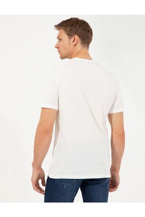 تیشرت نباتی مردانه اسلیم فیت Pierre Cardin - کد 338003417