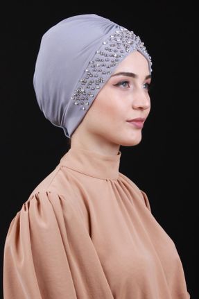 کلاه شنای اسلامی طوسی زنانه کد 337672503