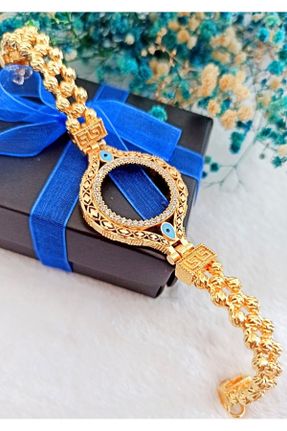 دستبند جواهر طلائی زنانه کد 337924264