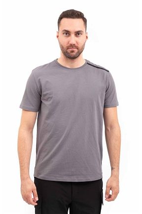 تیشرت طوسی مردانه رگولار VAV WEAR - کد 312438667