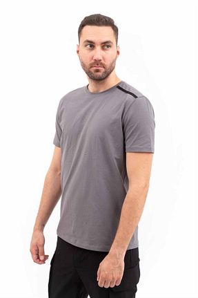 تیشرت طوسی مردانه رگولار VAV WEAR - کد 312438667