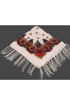 شال بژ زنانه ابریشم deniz sport - کد 339233400