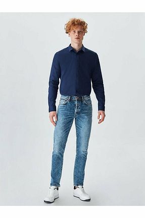 شلوار جین مشکی مردانه پاچه تنگ Ltb - کد 339127750