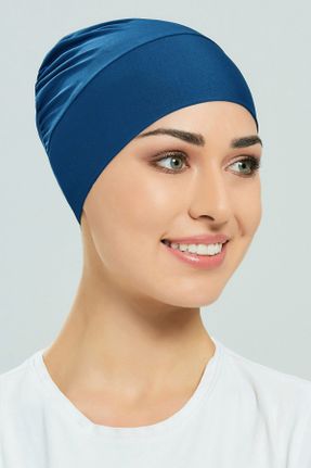 کلاه شنای اسلامی سرمه ای زنانه کد 339141020