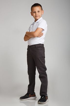 شلوار طوسی بچه گانه لیکرا NACAR OKUL VE İŞ KIYAFETLERİ - کد 339637808