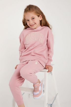 ست گرمکن صورتی زنانه پنبه پلی استر U.S. Polo Assn. - کد 338803176