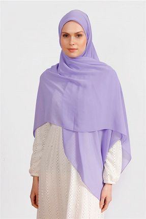 روسری بنفش شیفون Differenza - کد 339236779
