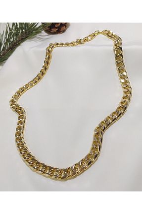گردنبند استیل ( فولاد ) طلائی زنانه استیل ضد زنگ UBUH SHOP - کد 339747684