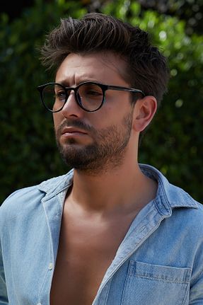عینک محافظ نور آبی مشکی مردانه کریستال By Harmony - کد 339141288