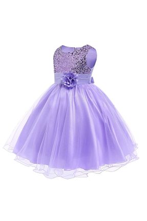 لباس بنفش زنانه بافتنی Moda Sitesi - کد 339542154