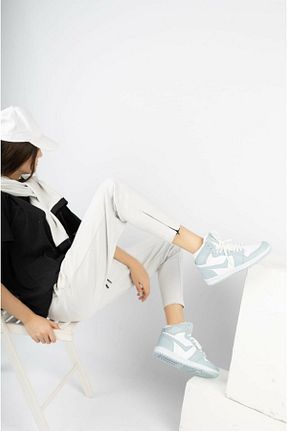 کفش اسنیکر آبی زنانه بند دار en7 - کد 353266818