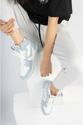 کفش اسنیکر آبی زنانه بند دار en7 - کد 353266818
