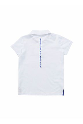 پولوشرت سفید بچه گانه پارچه U.S. Polo Assn. - کد 340742639