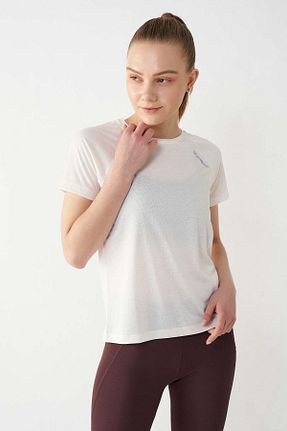 تیشرت اسپرت سفید زنانه رگولار hummel - کد 132123742
