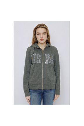 سوئیشرت طوسی زنانه چاپی U.S. Polo Assn. - کد 340527256