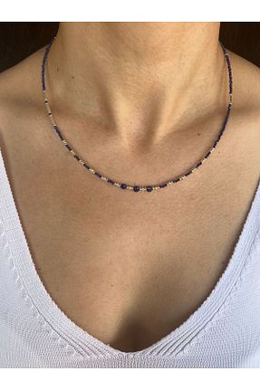 گردنبند نقره سرمه ای زنانه 925 عیار Roma Silvers - کد 340625600