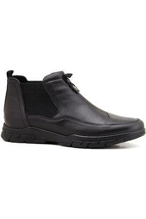 بوت / نیم بوت مشکی مردانه چرم خالص MARCOMEN - کد 340792333