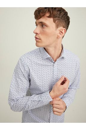 پیراهن سفید مردانه رگولار Jack & Jones - کد 341471097