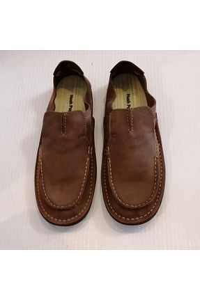 کفش لوفر قهوه ای زنانه چرم خالص Hush Puppies - کد 341529652
