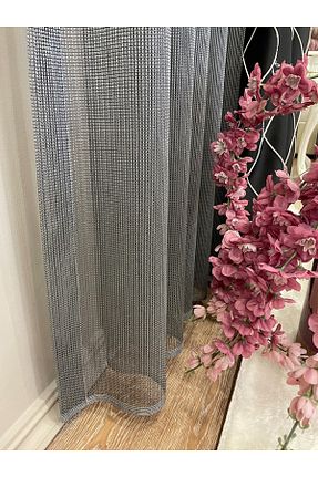 پرده توری طوسی ریل دار Brillant - کد 341741814