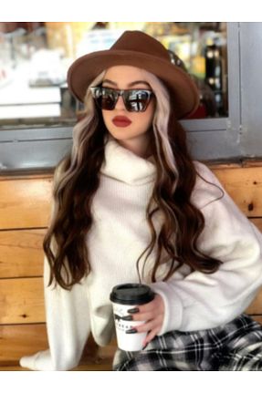 کلاه قهوه ای زنانه پنبه ای Genel Markalar - کد 329853267