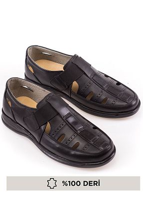 کفش کژوال مشکی مردانه چرم خالص maximoda - کد 36894312