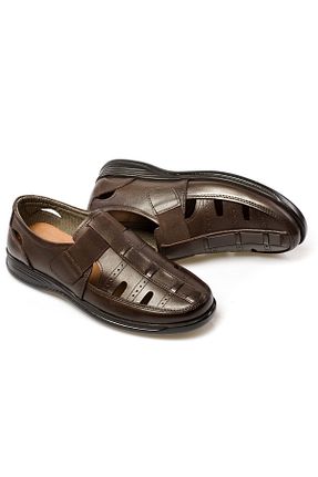 کفش کژوال قهوه ای مردانه چرم خالص maximoda - کد 36845199