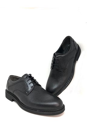 کفش کلاسیک مشکی مردانه چرم خالص Slope - کد 341286616