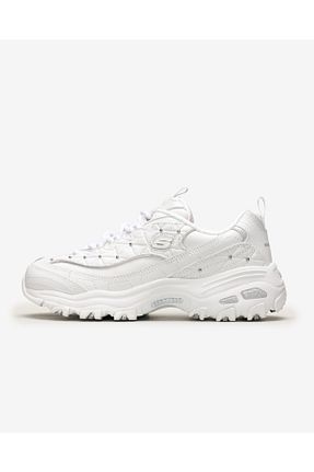 کفش اسنیکر سفید زنانه بند دار Skechers - کد 44614191