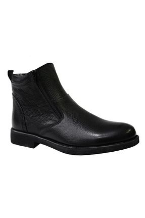 بوت / نیم بوت مشکی مردانه چرم خالص KALE - کد 48224686