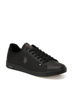 کفش اسنیکر مشکی زنانه بند دار U.S. Polo Assn. - کد 64622698