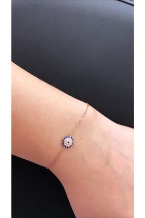 دستبند نقره آبی زنانه 925 عیار Tmt Silver - کد 58760532