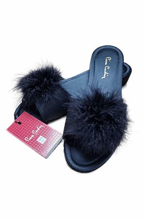 دمپائی خانگی سرمه ای زنانه پاشنه کوتاه (1 - 4 سانتی متر) Pierre Cardin - کد 54882715