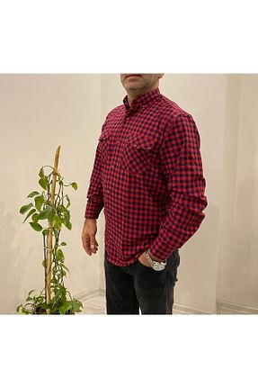 پیراهن قرمز مردانه رگولار BENESSE - کد 100387349