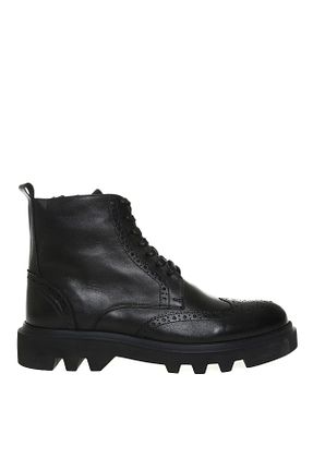 بوت / نیم بوت مشکی مردانه چرم خالص Fabrika - کد 342788026