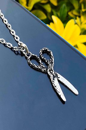 گردنبند جواهر مردانه روکش نقره TREND COLLECTİON - کد 151353002