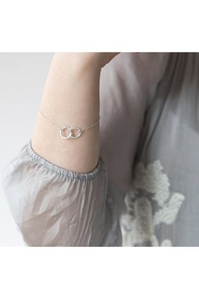 دستبند نقره طلائی زنانه 925 عیار GUS Silver - کد 342831684