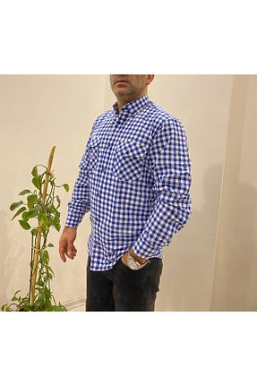 پیراهن آبی مردانه رگولار BENESSE - کد 100403705