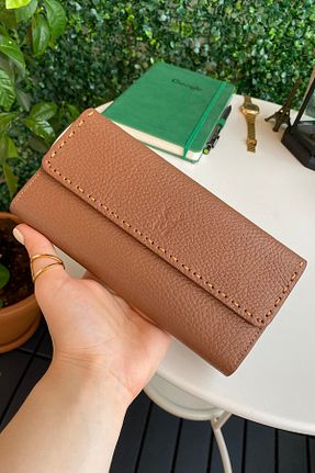 کیف پول قهوه ای زنانه ابعاد بزرگ Modica - کد 343077621