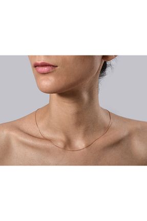 گردنبند نقره صورتی زنانه 925 عیار Pontem - کد 336109848