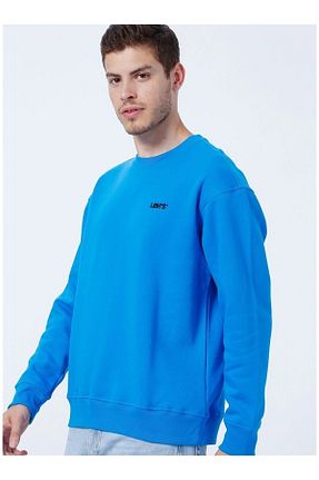 سوئیشرت آبی مردانه ساده Levi