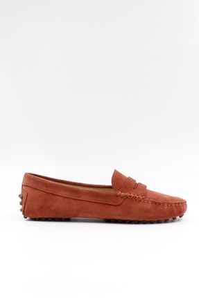 کفش لوفر نارنجی زنانه جیر پاشنه کوتاه ( 4 - 1 cm ) کد 342078614