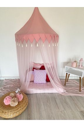 پشه بند صورتی پلی استر Pastelya - کد 337726169