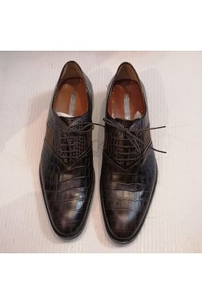 کفش کلاسیک قهوه ای مردانه چرم خالص LUCIANO BELLINI - کد 343395298