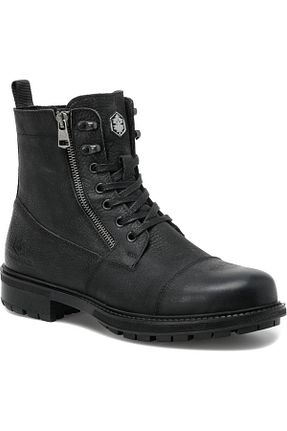 بوت / نیم بوت مشکی مردانه چرم خالص Lumberjack - کد 342643970