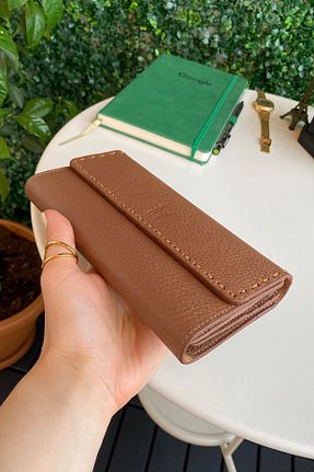 کیف پول قهوه ای زنانه ابعاد بزرگ Modica - کد 343077621