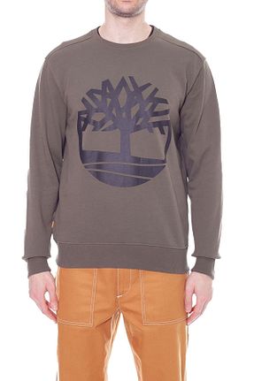 سوئیشرت خاکی مردانه رگولار Timberland - کد 343170103