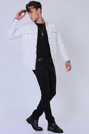 شلوار جین مشکی مردانه پاچه تنگ Twister Jeans - کد 343411452