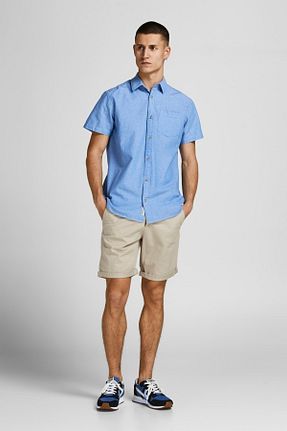 شلوارک و برمودا بژ مردانه رگولار Jack & Jones - کد 263348726